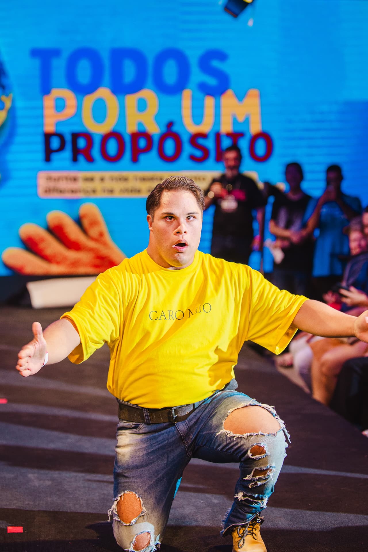 Participante do Todos por um Propósito em destaque na passarela